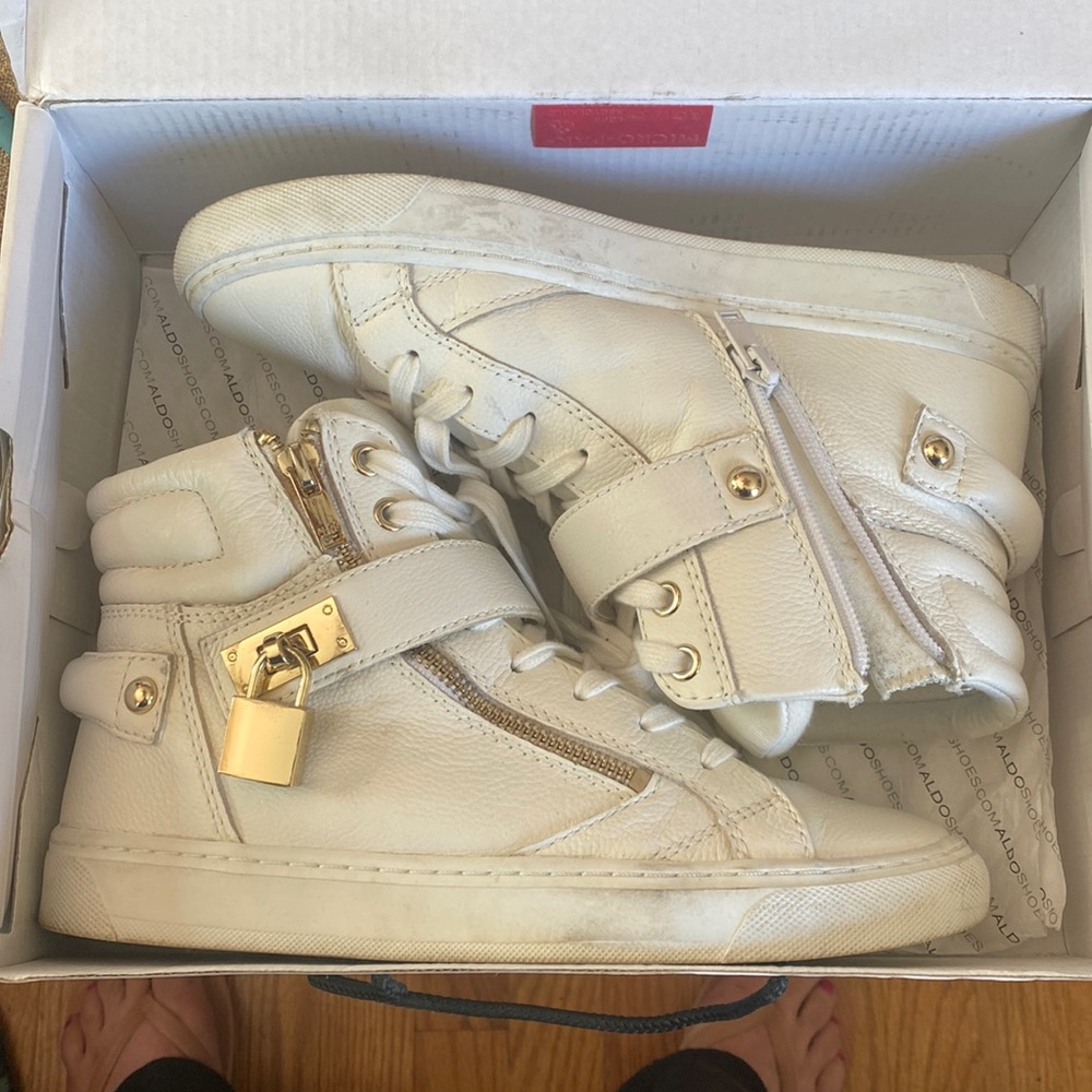 Aldo sneakers size 8. Used